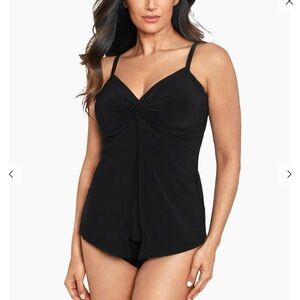 Miraclesuit Love Knot tankini top Size 10